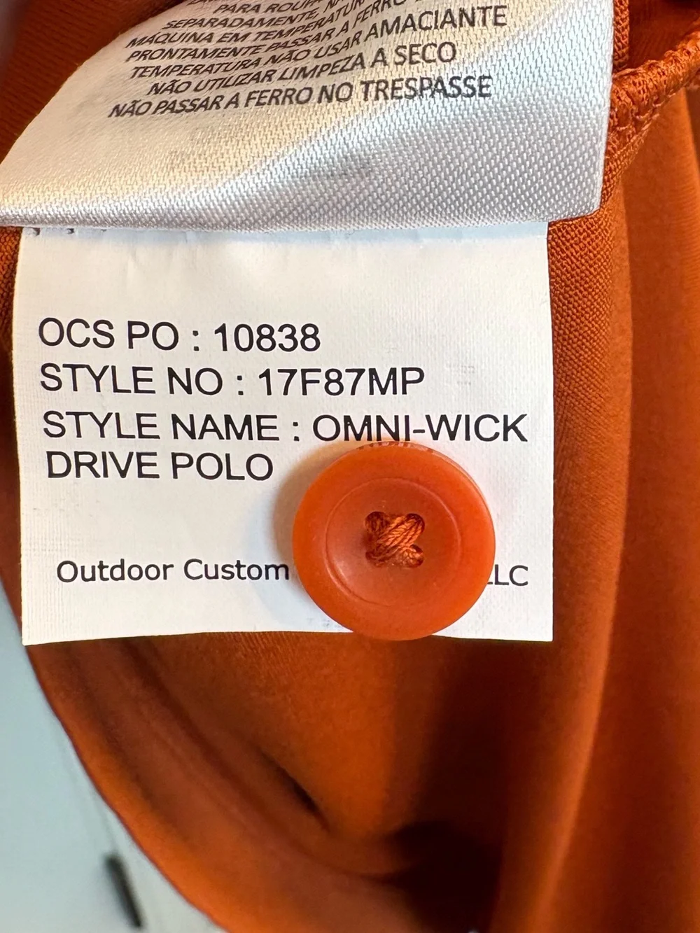 Columbia NEW Golf Hook’Em Texas Longhorns Vault Omni-Wick Drive Polo Size Large
